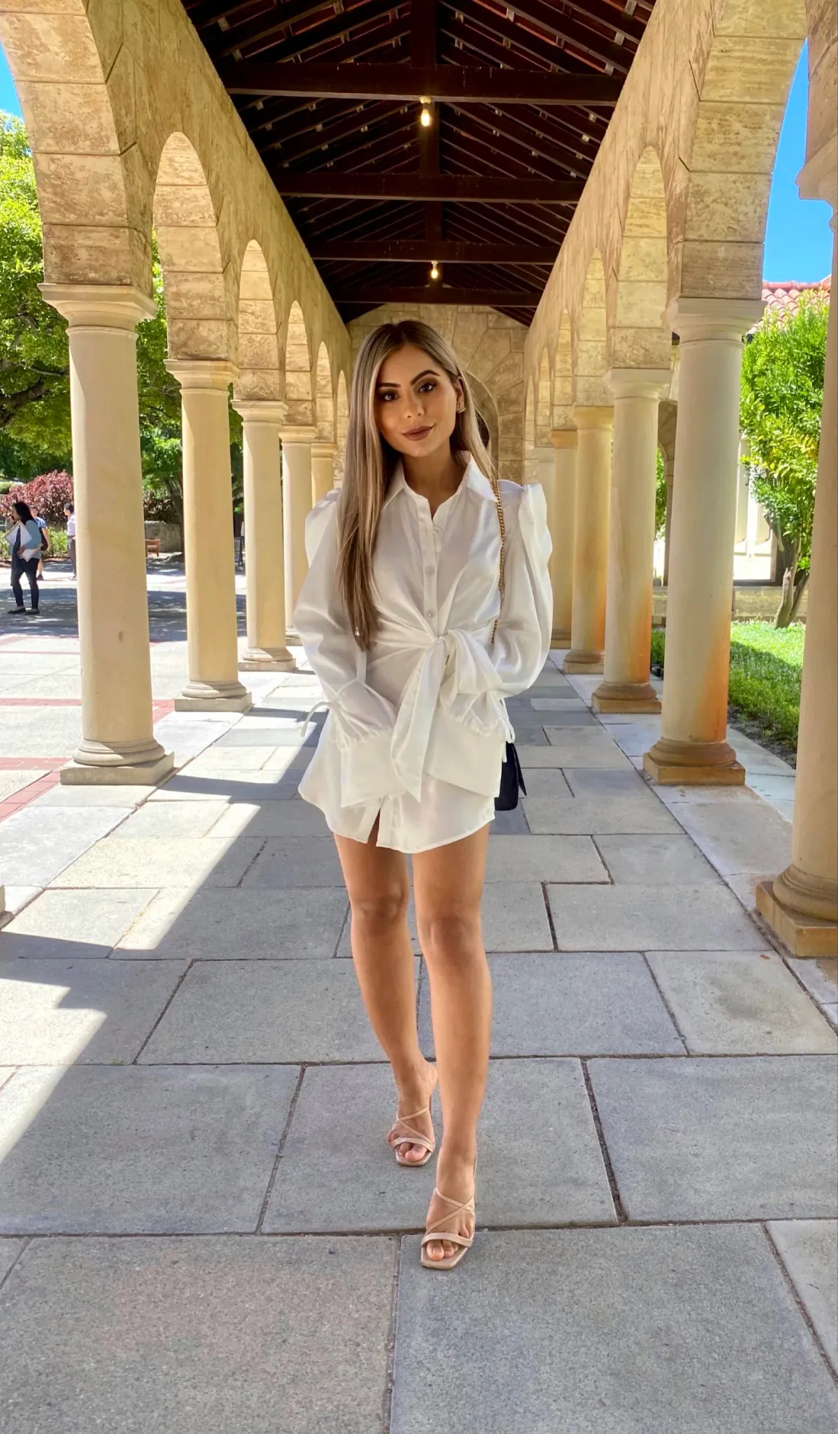 Khirzad Femme Tulum Mini Dress White Silk Size XXS / AU 4  for rent on The Volte - main image