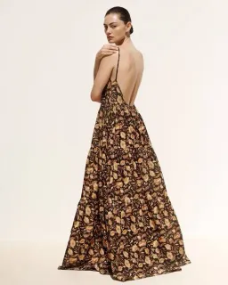 Matteau Tiered Low Back Sundress Print Size 1 for rent on The Volte - image 1