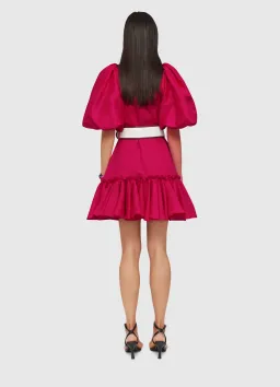 Leo Lin Cambridge Mini Dress Pink Size 10  for rent on The Volte - image 3