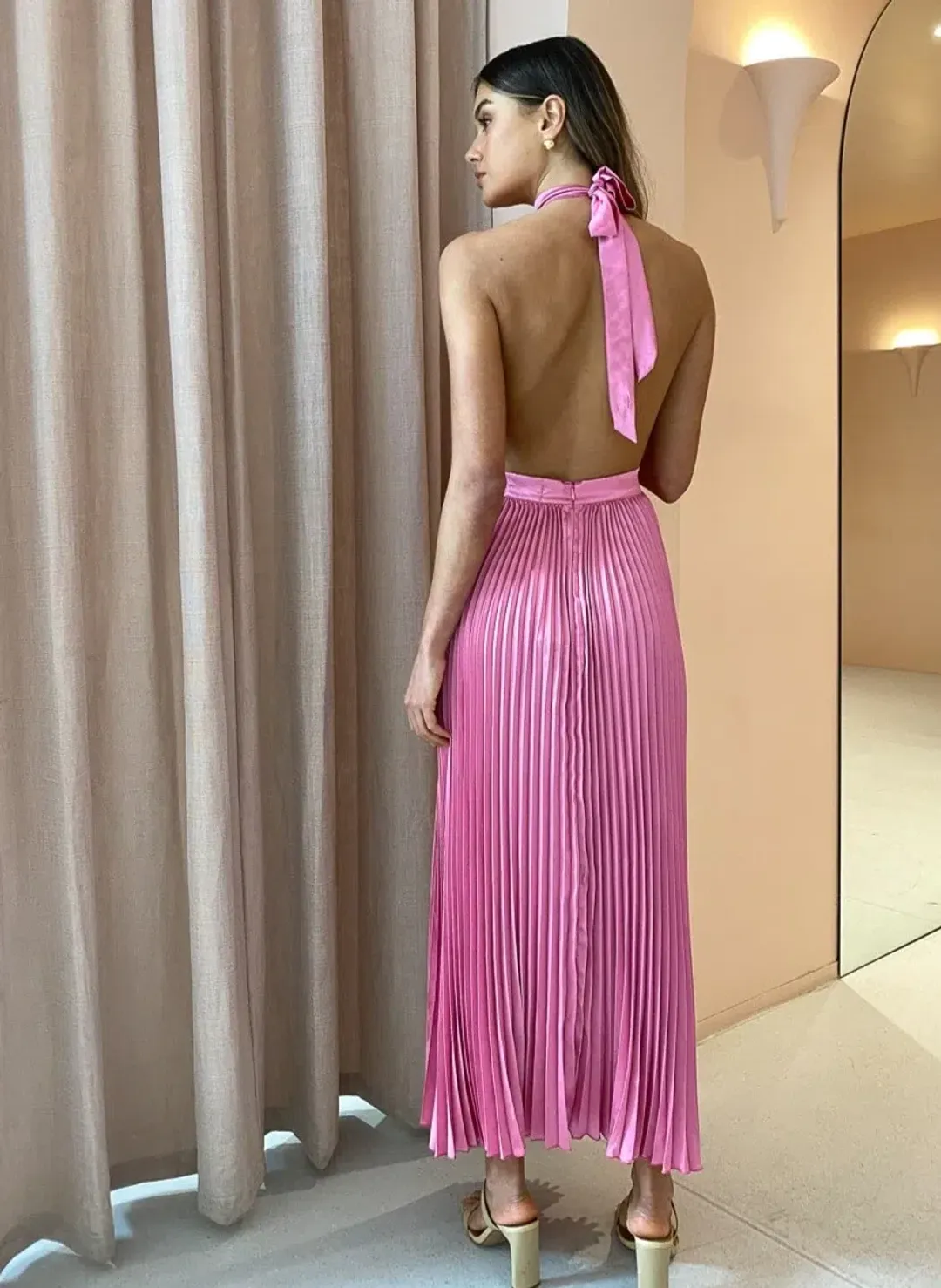 Lidee - Renaissance Gown, Hot Pink, Size 8  for rent on The Volte - main image