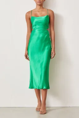 Bec & Bridge Loren Cut Out Midi Dress - Green - Size 10 for rent on The Volte - image 6