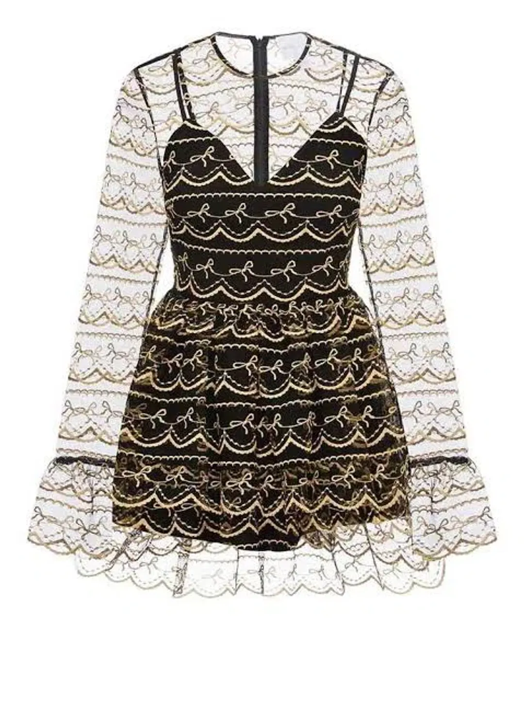 Alice McCall Satellite Long Sleeve Dress Black Size 10 for rent on The Volte - main image