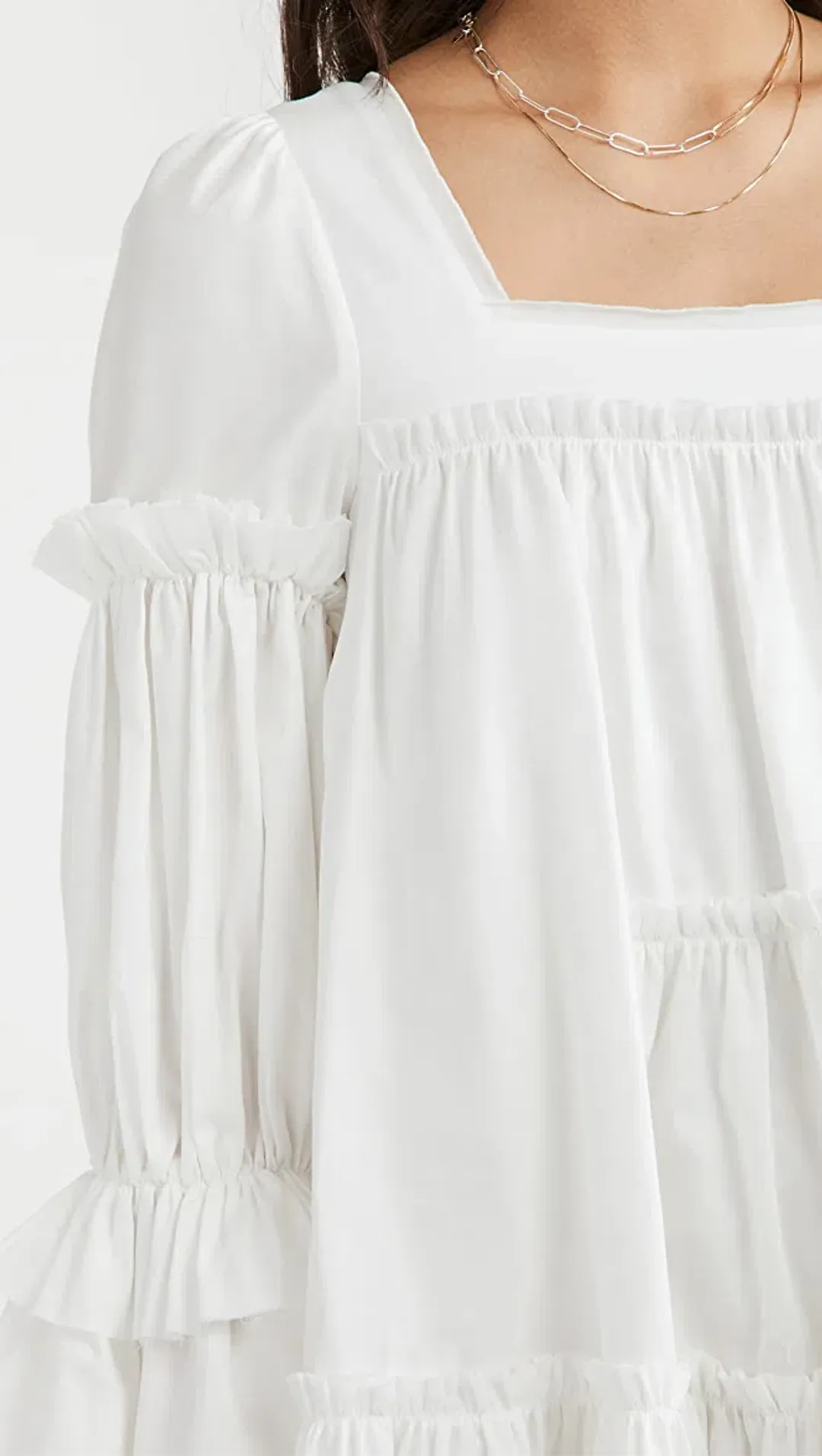 Aje L’espirit Mini Dress White Size 10 for rent on The Volte - main image