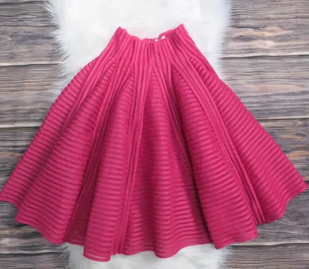 Maje Julien Neoprene Skirt Pink Size 10 for rent on The Volte - main image