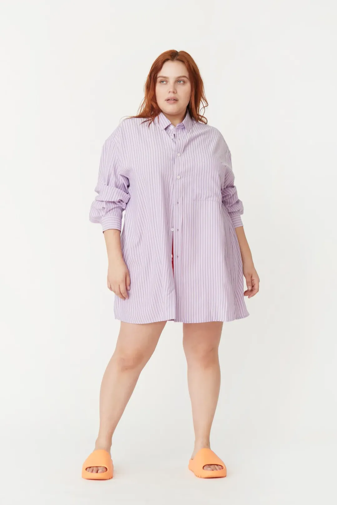 Blanca Benson Shirt in Lilac Purple One Size for rent on The Volte - main image