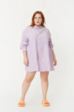 Blanca Benson Shirt in Lilac Purple One Size for rent on The Volte - image 4