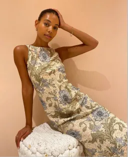 Sir the Label Maev Slip Dress Print Size 10 for rent on The Volte - image 4