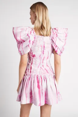 Aje Introspect Butterfly Mini Dress Print Size 10 for rent on The Volte - image 3