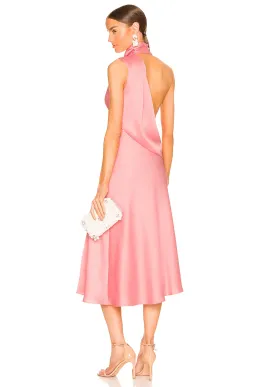 MISHA Robia Midi Dress Pink Size 6/XS  for rent on The Volte - image 7
