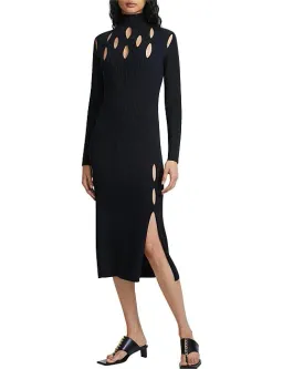 Dion Lee Slashed Rib Dress Black XS for rent on The Volte - image 2