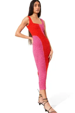 Mara Hoffman Sloan Dress Red Pink Size 8  for rent on The Volte - image 4
