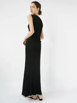 Christopher Esber Deconstructed Long Sleeve Dress Black Size 8  for rent on The Volte - image 8