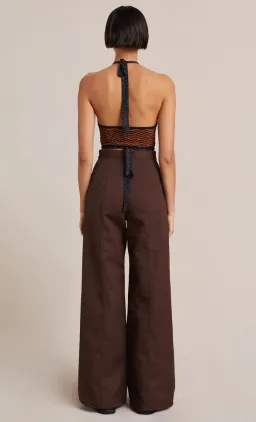 Bec & Bridge Ziggy Knit Halter Top Lurex Stripe Size 12 for rent on The Volte - image 3