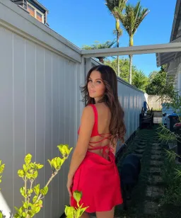 Arcina Ori Valentine Mini Dress Red Size S for rent on The Volte - image 3