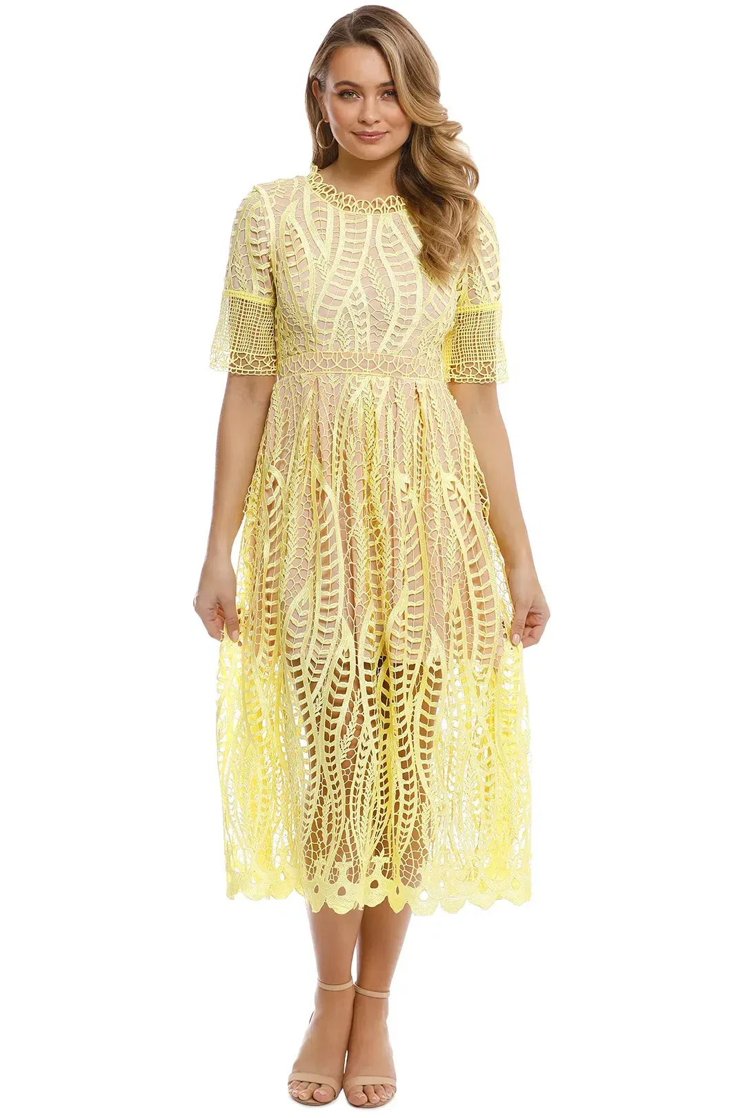 Mossman Revival Dress Yellow Size 14 for rent on The Volte - main image
