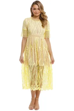 Mossman Revival Dress Yellow Size 14 for rent on The Volte - image 1