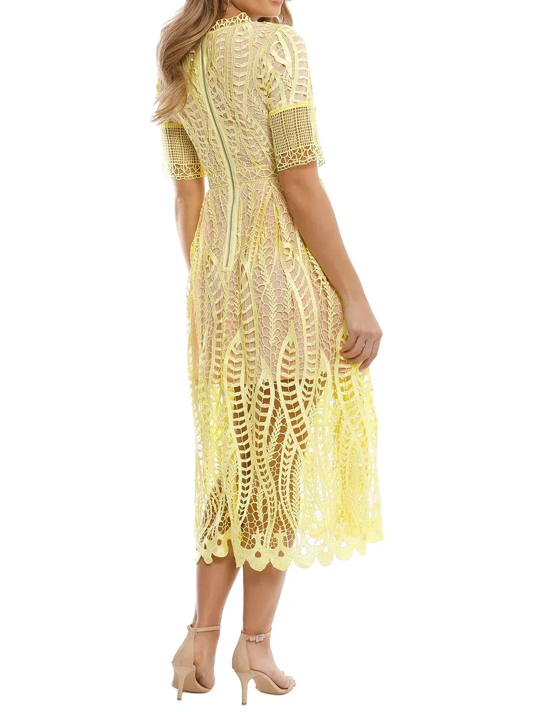Mossman Revival Dress Yellow Size 14 for rent on The Volte - main image