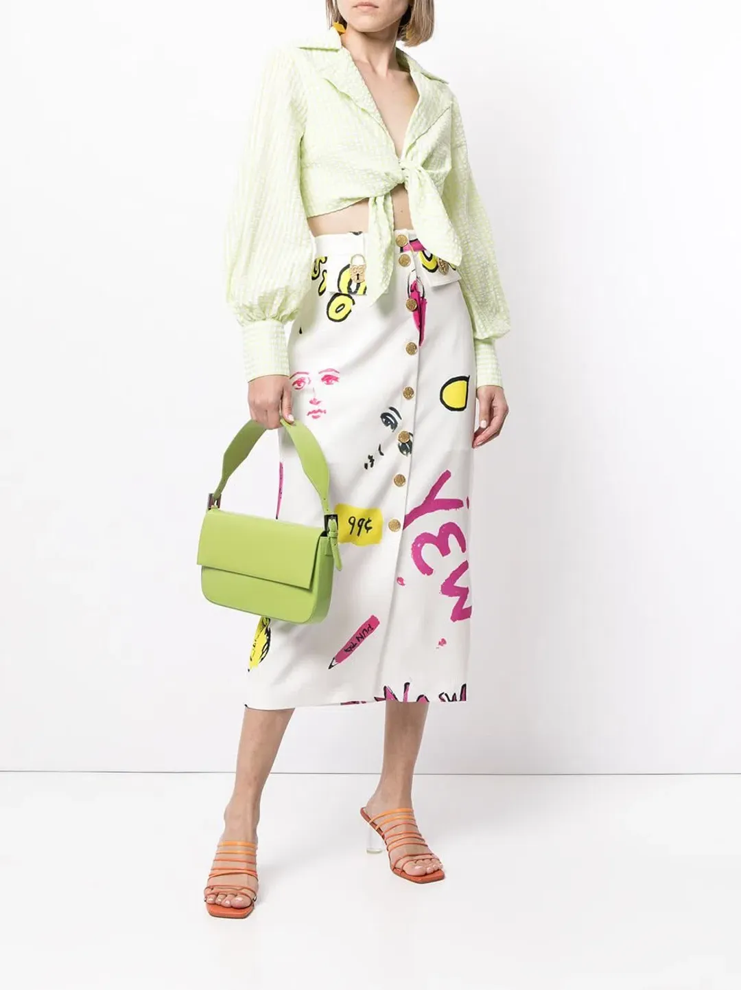 Alice McCall Her Story Top Green Size 8 for rent on The Volte - main image