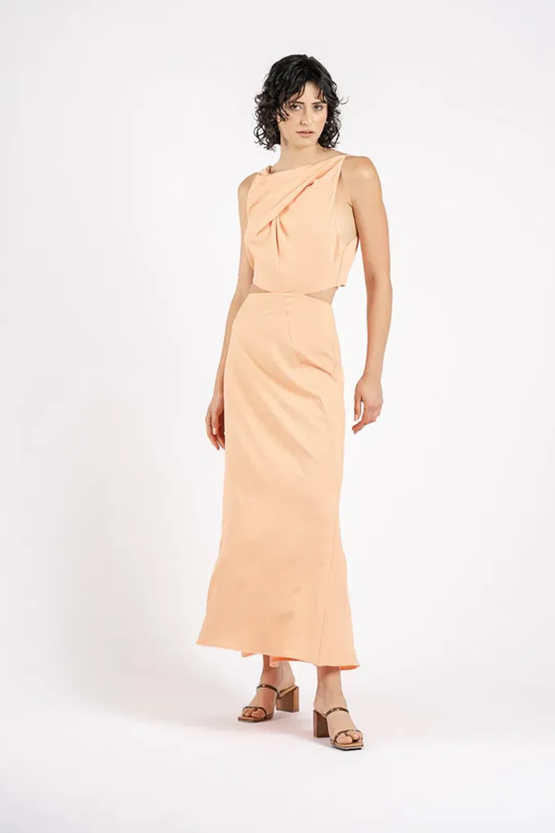 One Fell Swoop Bijoux Maxi in Melon Orange Size 8 for rent on The Volte - main image