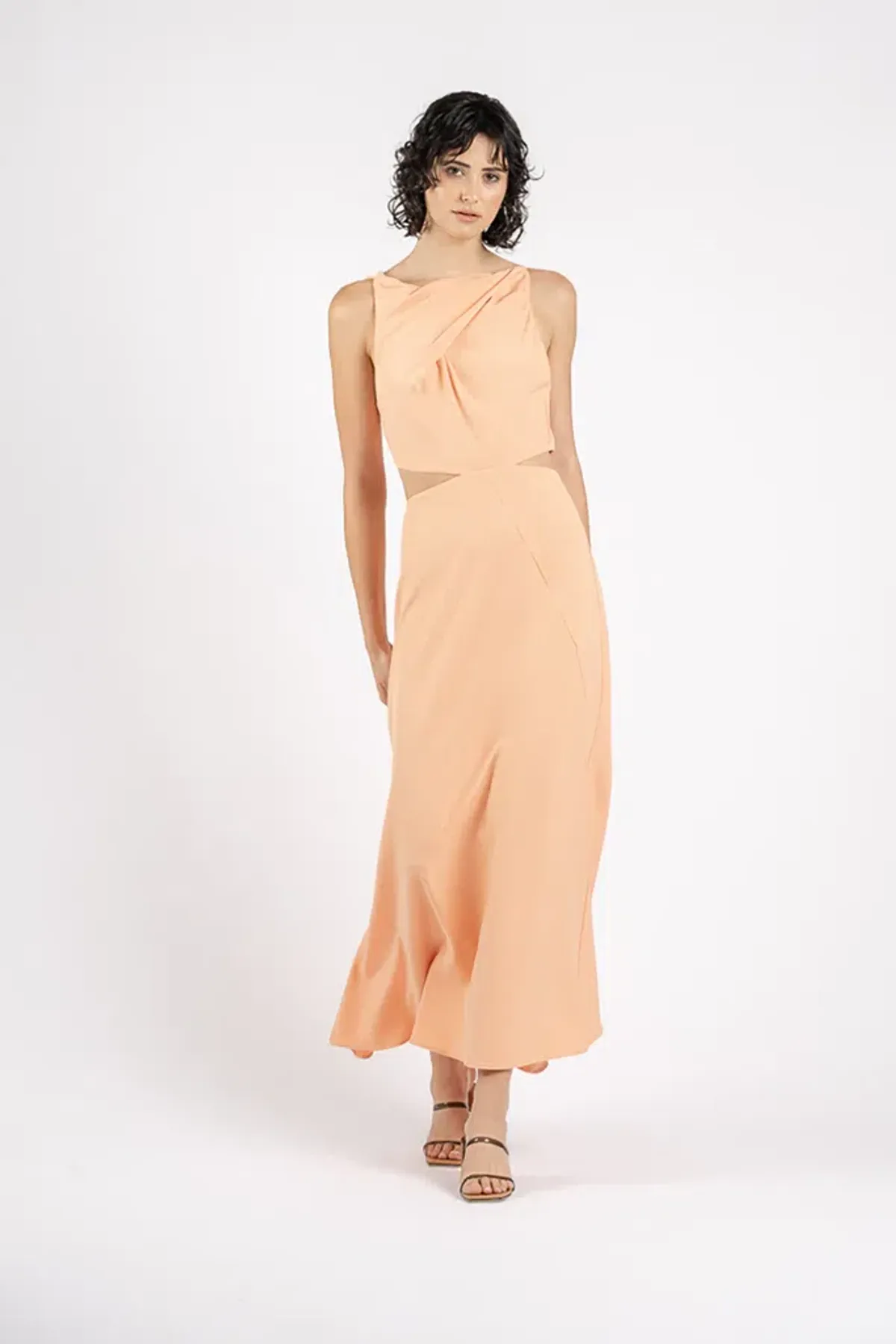 One Fell Swoop Bijoux Maxi in Melon Orange Size 8 for rent on The Volte - main image
