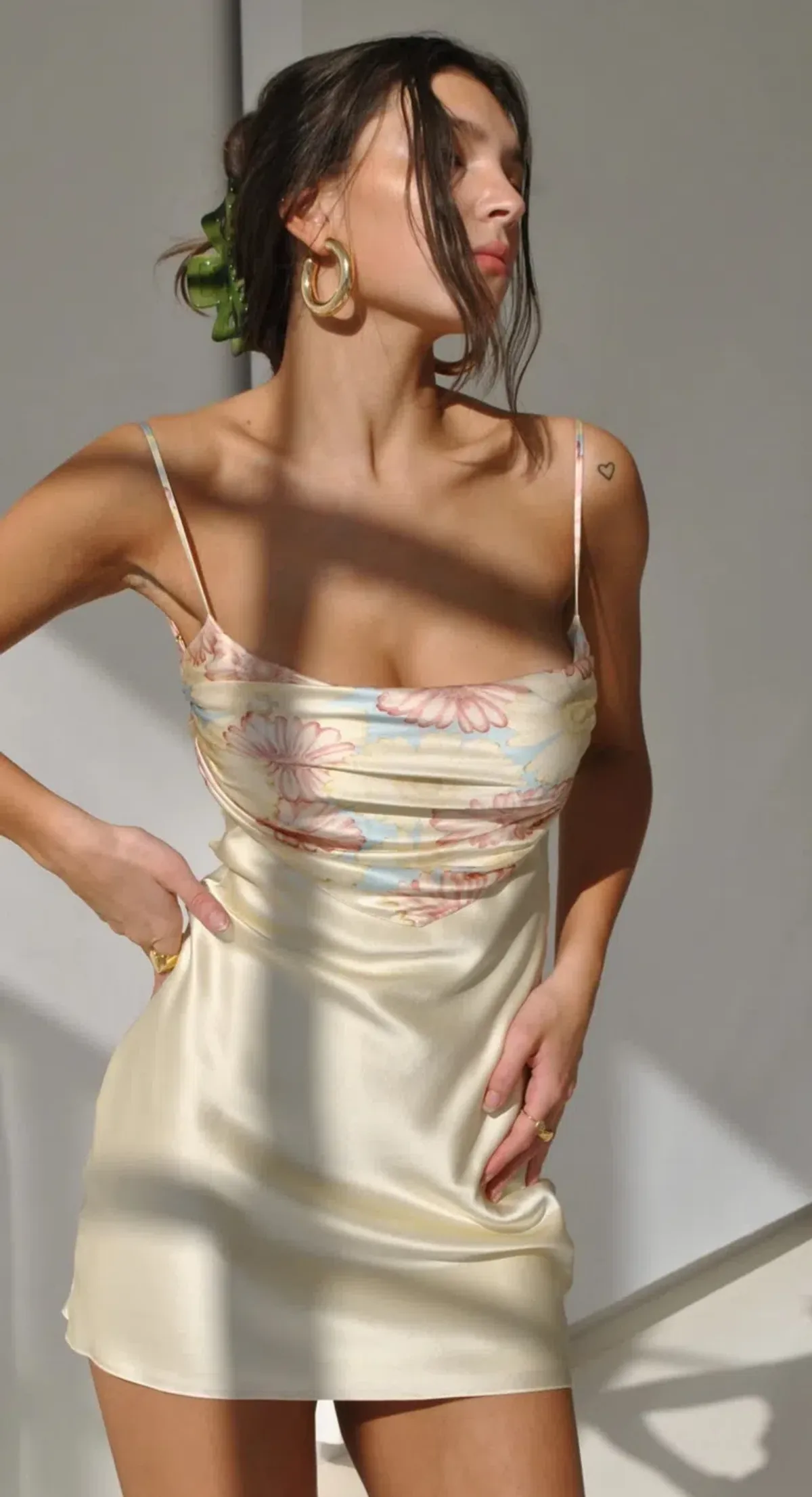 Mirror Palais Bandana Slip Dress Sunflower Micro Size 6 for rent on The Volte - main image