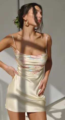 Mirror Palais Bandana Slip Dress Sunflower Micro Size 6 for rent on The Volte - image 1