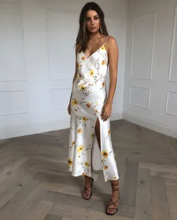 Bec and Bridge Colette Wrap Midi Dress - Floral Print - Size 12  for rent on The Volte - image 1