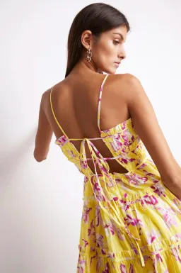 Aje Wildflower Mini Dress Floral Size 4 for rent on The Volte - image 3