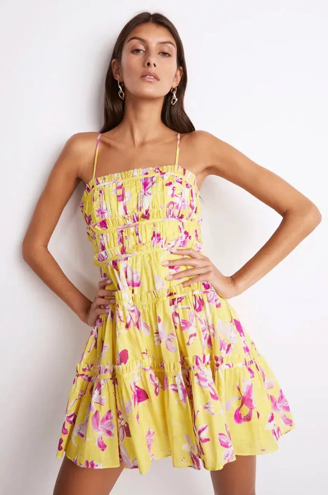 Aje Wildflower Mini Dress Floral Size 4 for rent on The Volte - main image