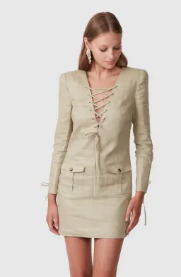 Torannce Expedition Shirt Dress Khaki Size 6 for rent on The Volte - image 3