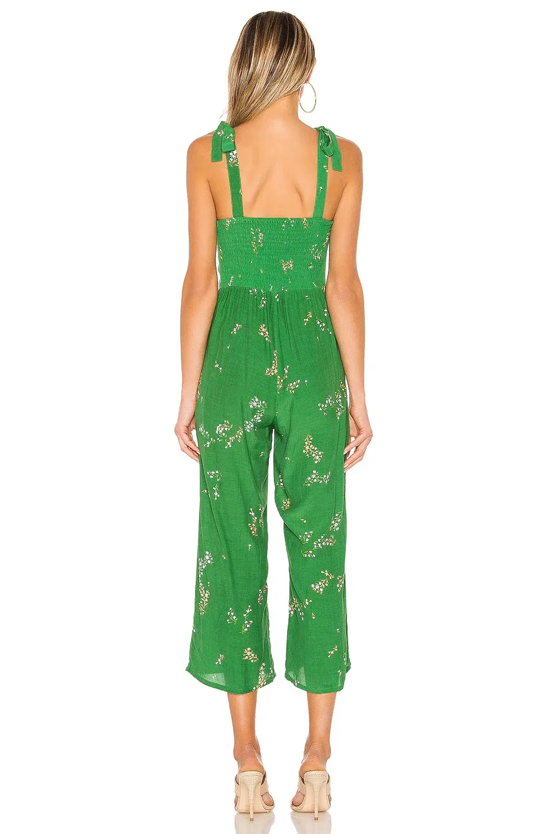 Faithfull the Brand Elsa Jumpsuit Green Size 12 for rent on The Volte - main image