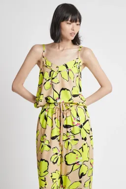 Aje Pelicano Citrus Bloom Strap Cami Top Print Size 12 for rent on The Volte - image 1