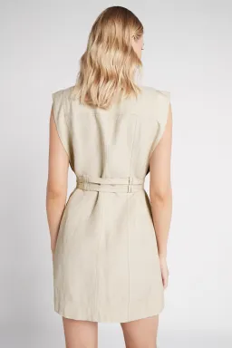 Aje Evermore Pocket Dress Beige Size 12 for rent on The Volte - image 3