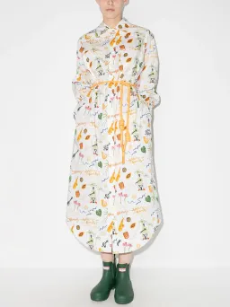 Alemais x Sam Pauletto Golden Hand Midi Shirt Dress Print Size 10 for rent on The Volte - image 1