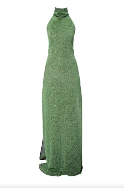 Oseree Lumiere Turtleneck Dress Green Size S for rent on The Volte - image 3