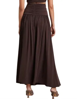 Bec & Bridge Joelene V Crop Top and Maxi Skirt Set Cognac Brown Size 8 for rent on The Volte - image 3