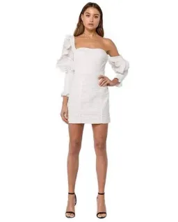 Asilio Asymmetric Mini Dress White Size 8 for rent on The Volte - image 2