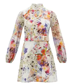Zimmermann Prima Belted Mini Dress Print Size 2/ AU 12 for rent on The Volte - image 3