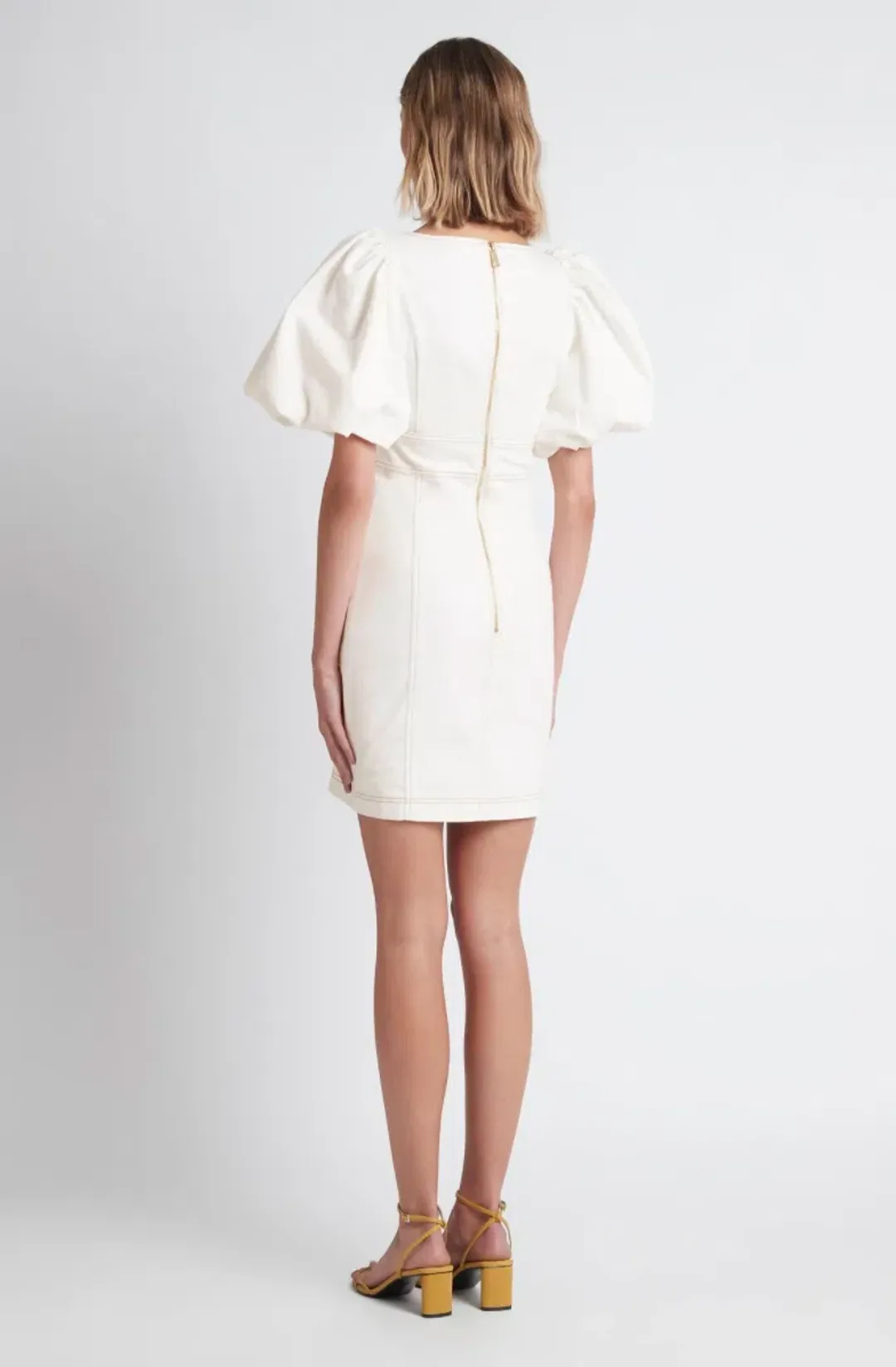 Sheike Illusions Mini Dress White Size 10  for rent on The Volte - main image