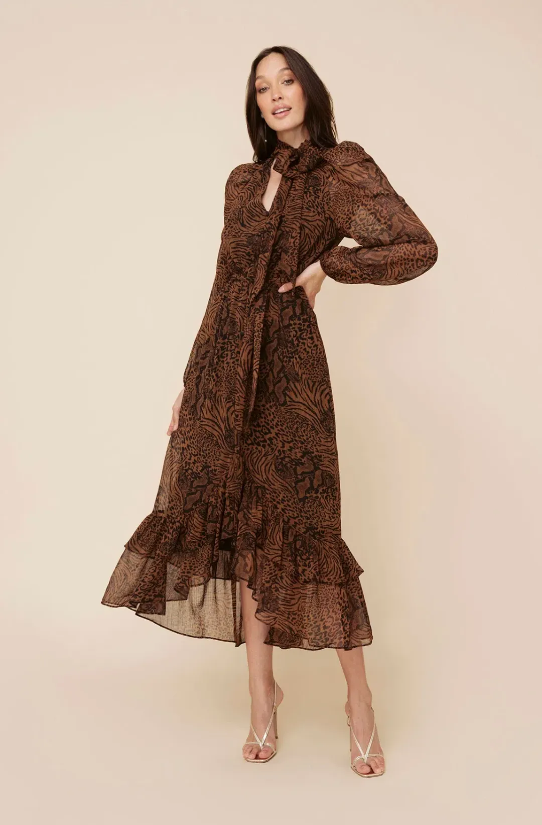 Sheike Wild Things Dress Print Size 8 for rent on The Volte - main image