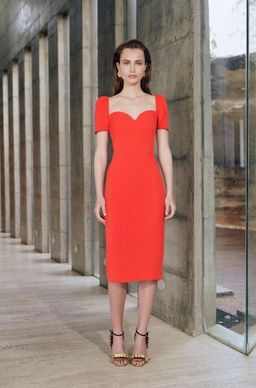 Rebecca Vallance L'amour Midi Dress Red Size 8 for rent on The Volte - image 1