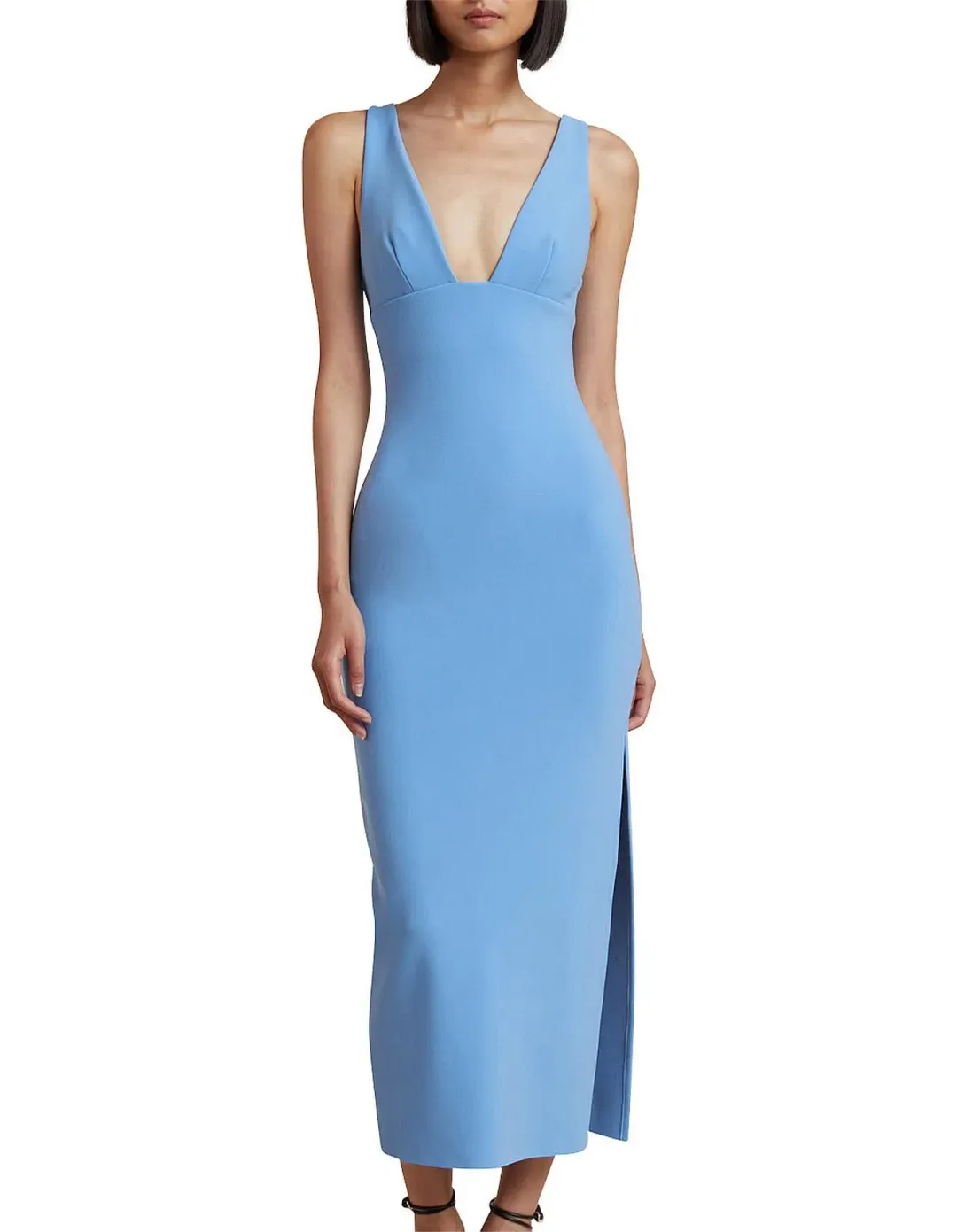 Bec and Bridge Iris Midi Dress Malibu Blue Size 10 for rent on The Volte - main image