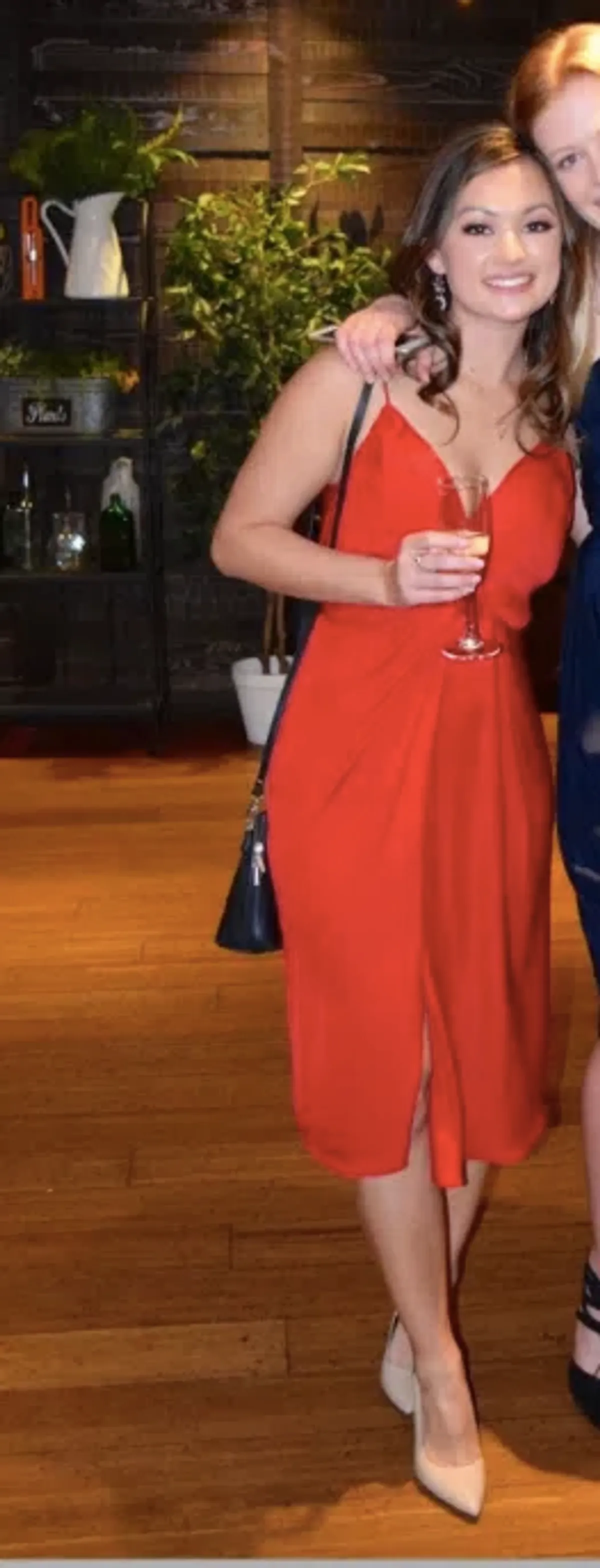 Bec and Bridge Red midi dress size 6 for rent on The Volte - main image