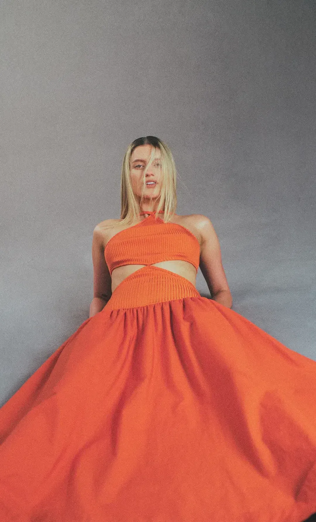 Bec & Bridge Ula Cut Out Maxi Dress Chilli Orange Size S / AU 8 for rent on The Volte - main image