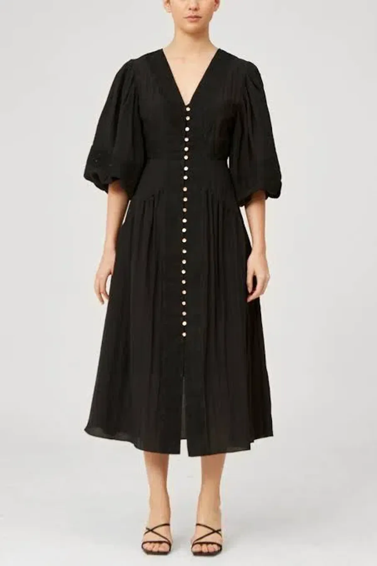Keepsake the Label Moving On Midi Dress Black Size 10 for rent on The Volte - main image