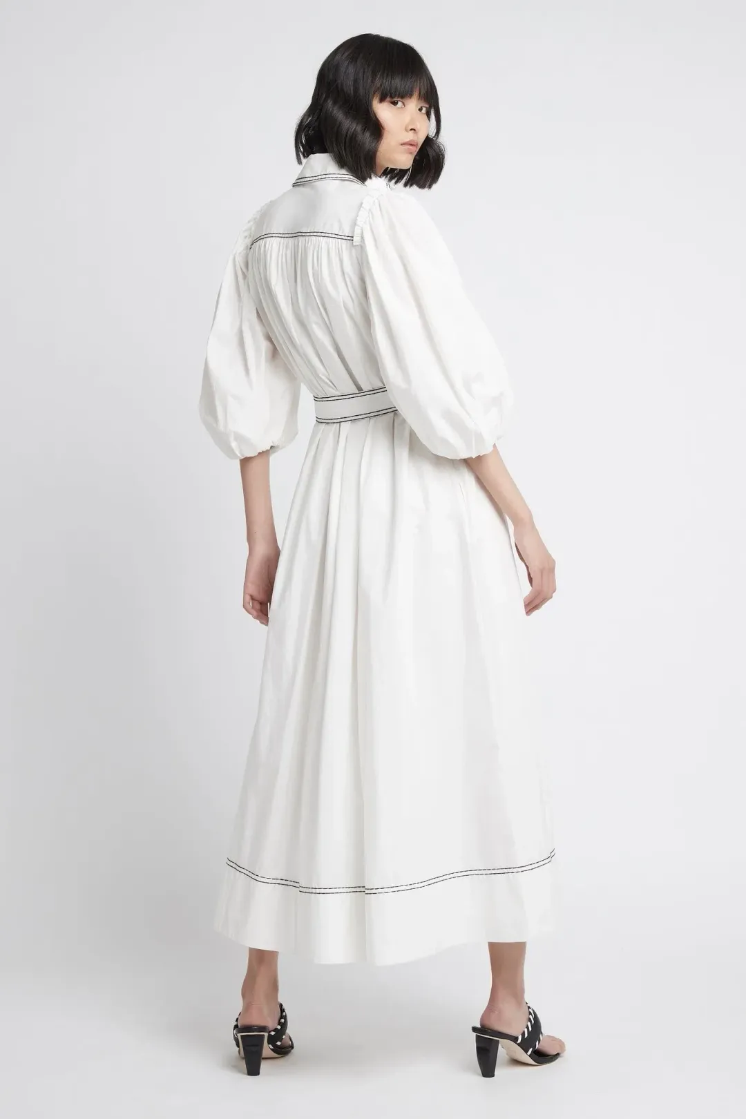 Aje Epiphany Shirtdress  White Size 8 for rent on The Volte - main image