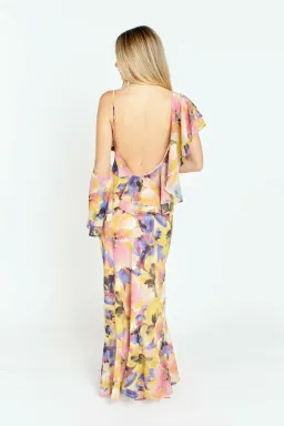 Ruby Marina Gown in Maude Floral Print Size 8 for rent on The Volte - image 3