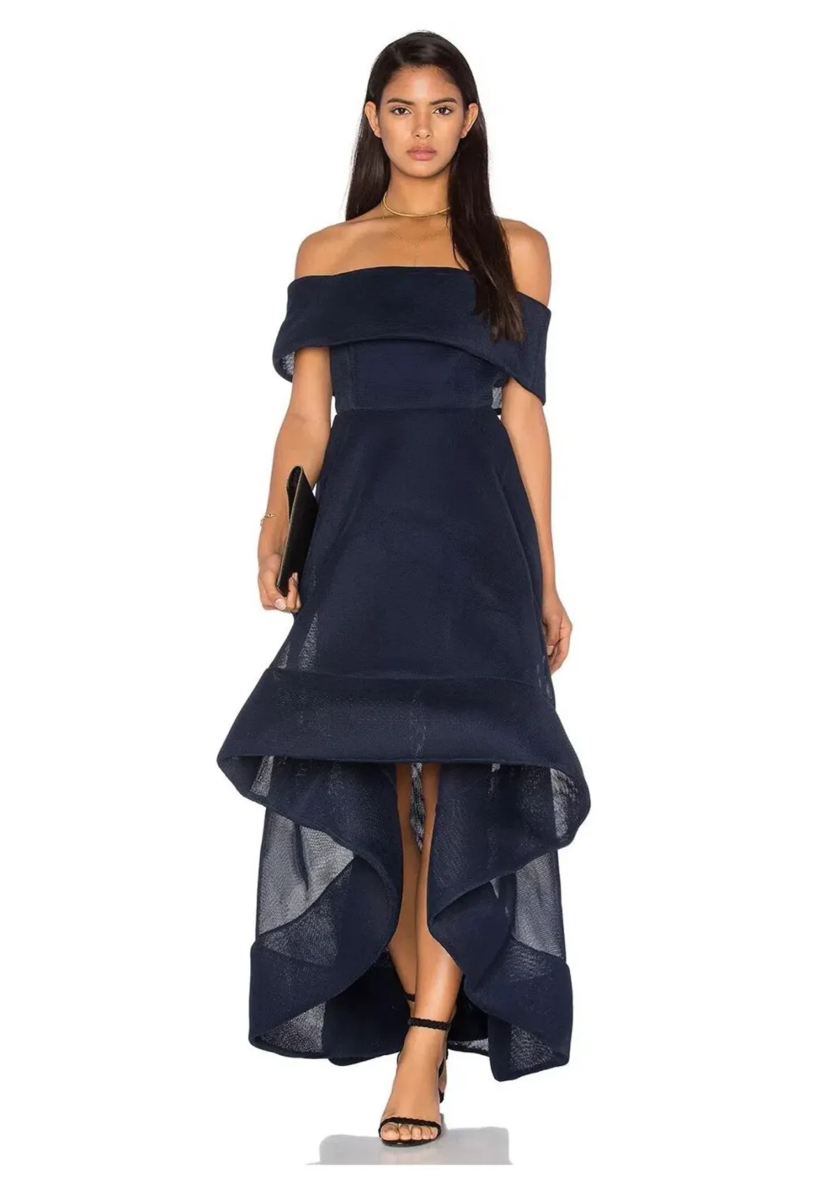 Bronx and Banco Tulip Dress Navy Size 12 for rent on The Volte - main image