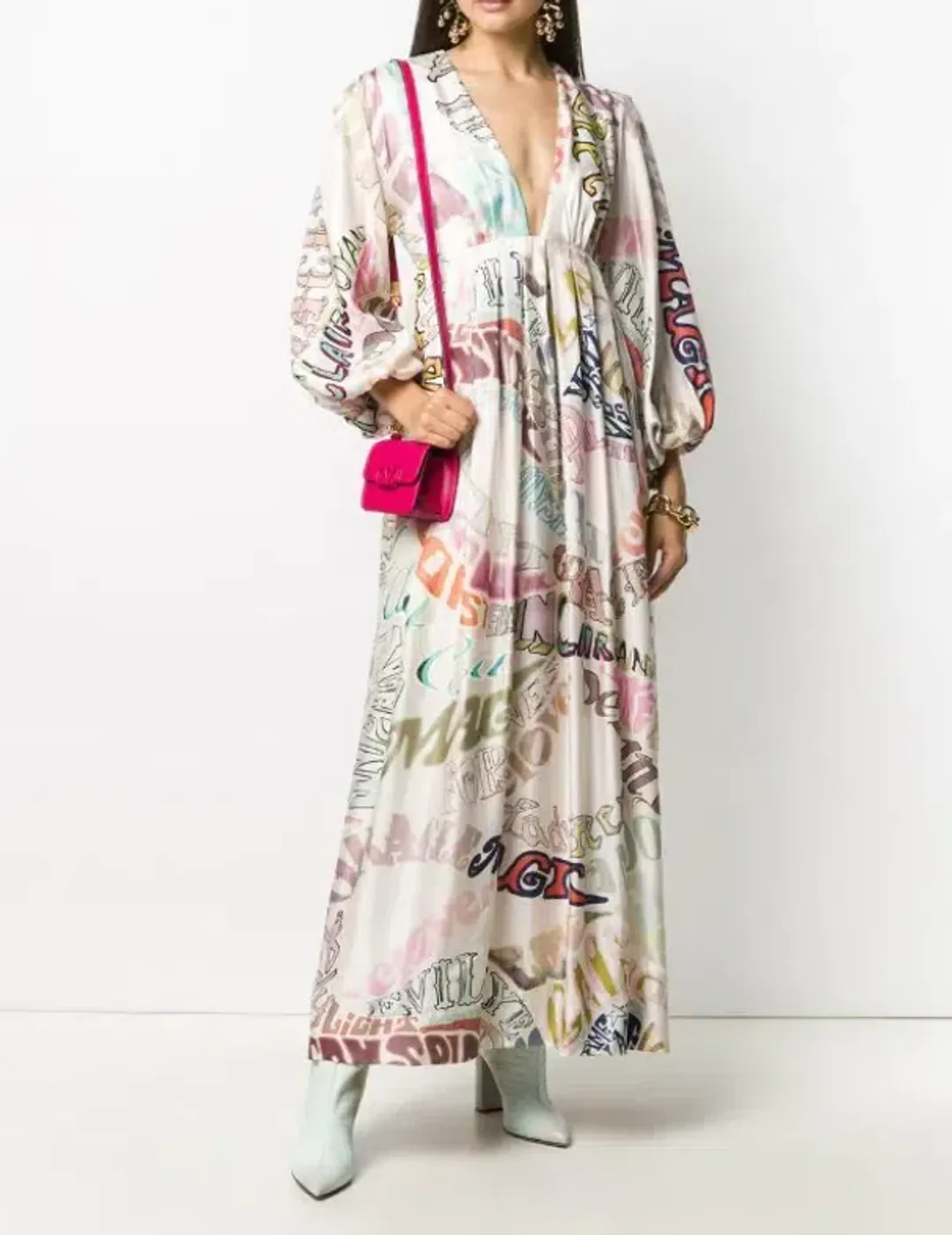 Zimmermann Ladybeetle Midi Dress Word PrintSize 0 / AU 8 for rent on The Volte - main image