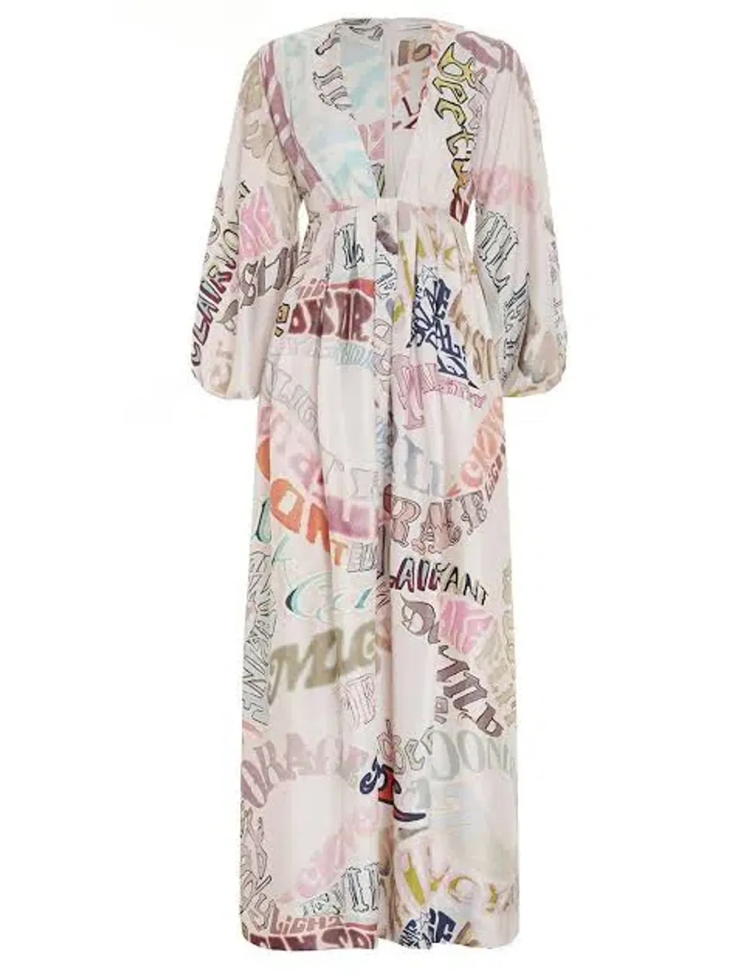 Zimmermann Ladybeetle Midi Dress Word PrintSize 0 / AU 8 for rent on The Volte - main image